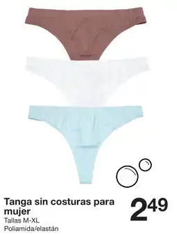Zeeman Tanga sin costuras para mujer oferta