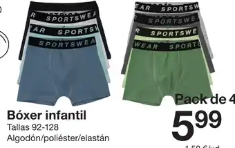 Zeeman Bóxer infantil oferta