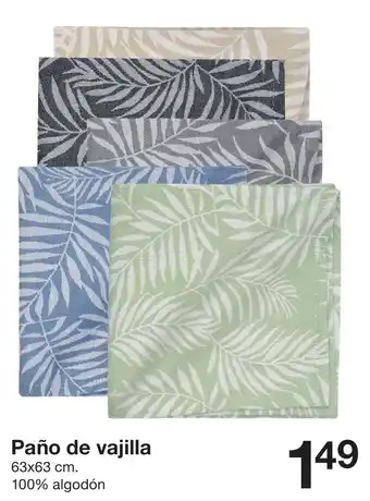 Zeeman Paño de vajilla 63x63 cm oferta