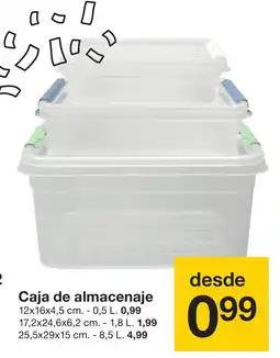 Zeeman Caja de almacenaje oferta