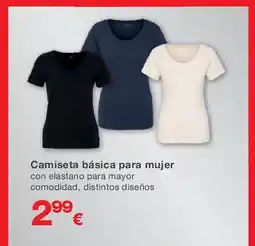 KIK Camiseta básica para mujer oferta