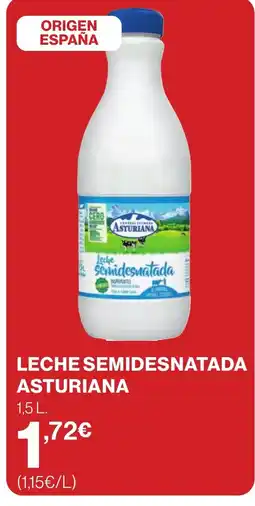 Supercor Leche semidesnatada asturiana oferta