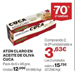 Supercor CUCA Atun claro cuca atún claro en aceite de oliva oferta