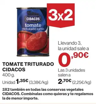 Supercor CIDACOS Tomate triturado oferta