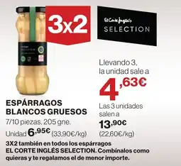 Supercor Espárragos blancos gruesos oferta