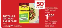 Supercor OLD EL PASO Tortillas de trigo oferta