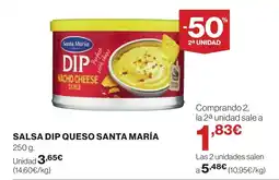 Supercor SANTA MARÍA Salsa dip queso oferta