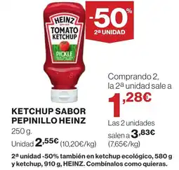 Supercor HEINZ Ketchup sabor pepinillo oferta