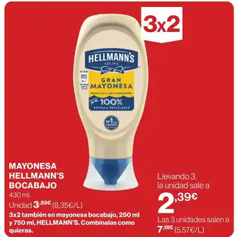 Supercor Mayonesa hellmann's bocabajo oferta