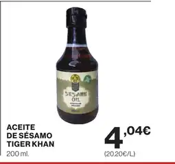 Supercor Aceite de sésamo tiger khan oferta