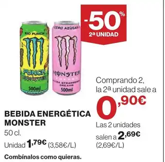 Supercor MONSTER Bebida energética oferta