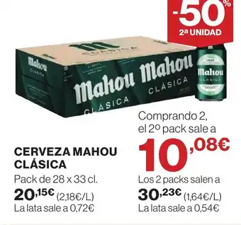Supercor MAHOU CLÁSICA Cerveza oferta