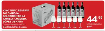 Supercor Vino tinto reserva d.o.ca rioja selección de la familia hacienda lópez de haro oferta