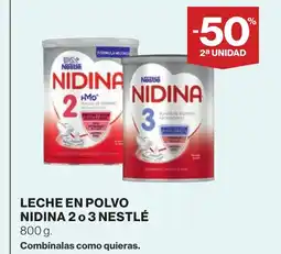 Supercor Leche en polvo nidina 2 o 3 nestlé oferta