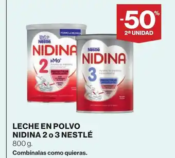 Supercor Leche en polvo nidina 2 o 3 nestlé oferta