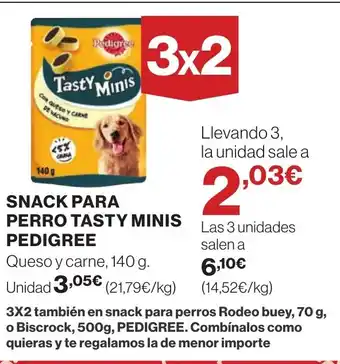 Supercor PEDIGREE Snack para perro tasty minis oferta