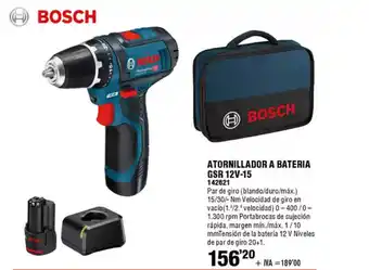 ferrOkey BOSCH Atornillador a bateria oferta