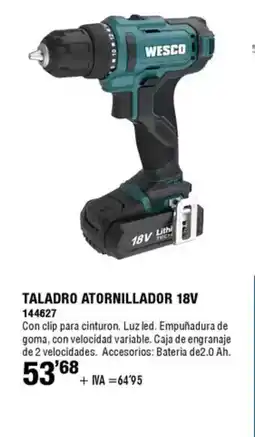 ferrOkey Taladro atornillador 18v oferta