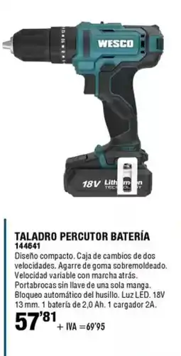 ferrOkey Taladro percutor batería oferta