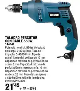 ferrOkey Taladro percutor con cable 550w oferta