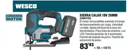 ferrOkey WESCO Sierra calar 18v 26mm oferta