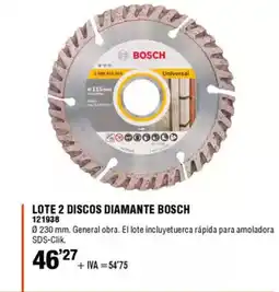 ferrOkey BOSCH Lote 2 discos diamante oferta