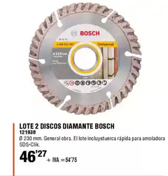 ferrOkey BOSCH Lote 2 discos diamante oferta