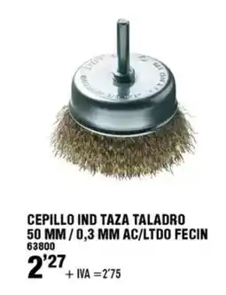 ferrOkey Cepillo ind taza taladro 50 mm / 0,3 mm ac/ltdo fecin oferta