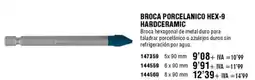 ferrOkey Broca porcelanico hex-9 hardceramic oferta