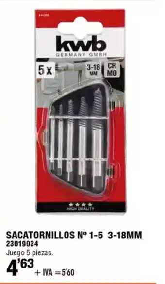 ferrOkey Sacatornillos oferta