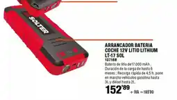 ferrOkey Arrancador bateria coche 12v litio lithium oferta