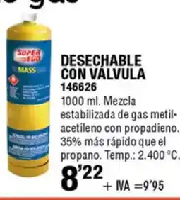 ferrOkey Desechable con válvula oferta