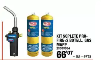 ferrOkey Kit soplete pro- fire+2 botell. gas mapp oferta