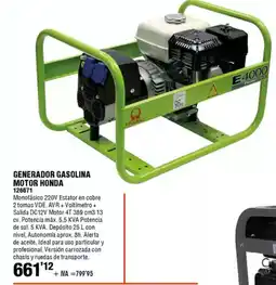 ferrOkey Generador gasolina motor honda oferta