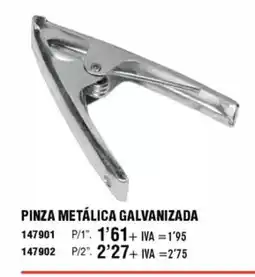 ferrOkey Pinza metálica galvanizada oferta
