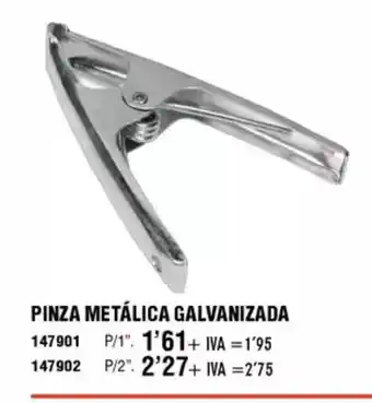ferrOkey Pinza metálica galvanizada oferta