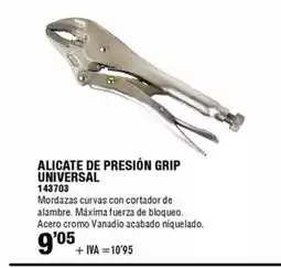 ferrOkey Alicate de presión grip universal oferta
