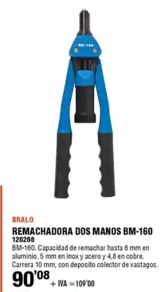 ferrOkey Remachadora dos manos bm-160 oferta