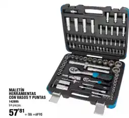 ferrOkey Maletín herramientas con vasos y puntas oferta