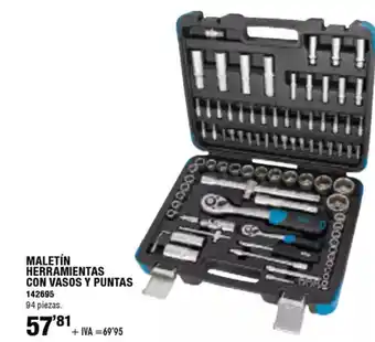 ferrOkey Maletín herramientas con vasos y puntas oferta