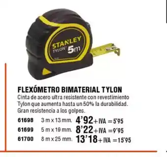 ferrOkey Flexómetro bimaterial tylon oferta