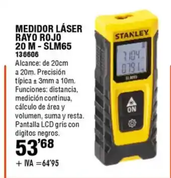 ferrOkey Medidor láser rayo rojo oferta