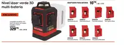 ferrOkey Nivel láser verde 3D multi-batería oferta