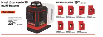 ferrOkey Nivel láser verde 3D multi-batería oferta