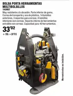 ferrOkey Bolsa porta herramientas multibolsillos oferta
