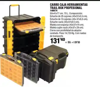ferrOkey Carro caja herramientas trail box profesional oferta