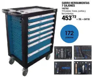 ferrOkey Carro herramientas 7 cajones oferta