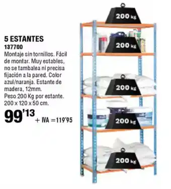 ferrOkey 5 estantes oferta