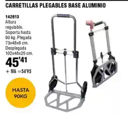 ferrOkey Carretillas plegables base aluminio oferta