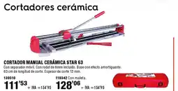 ferrOkey Cortador manual cerámica star 63 oferta